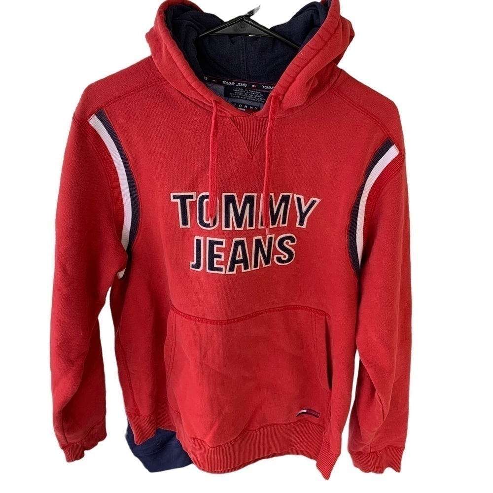 Vintage Hoodie Sweatshirt Tommy Jeans Hilfiger Size Medium
